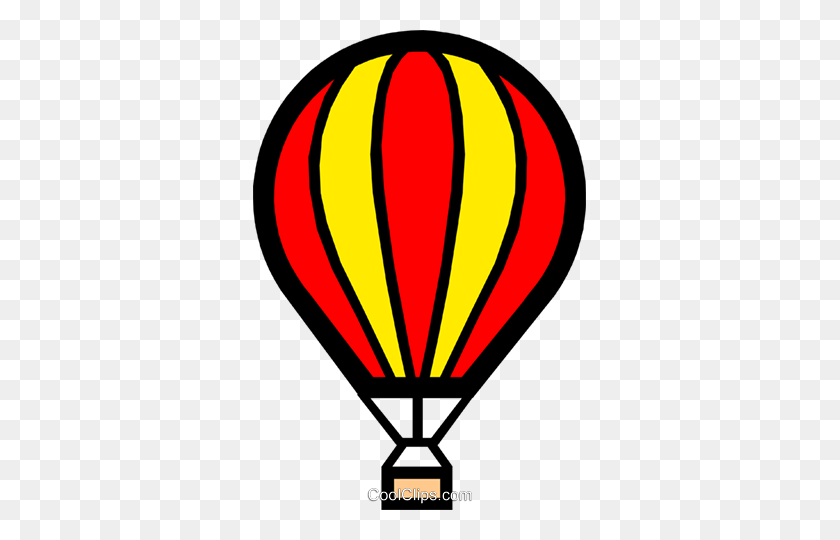 333x480 Hot Air Balloon Royalty Free Vector Clip Art Illustration - Hot Clipart