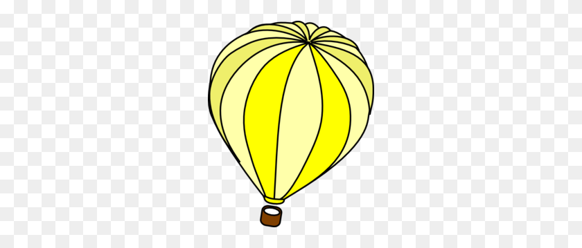 240x299 Hot Air Balloon Yellow Clip Art - Clipart Air