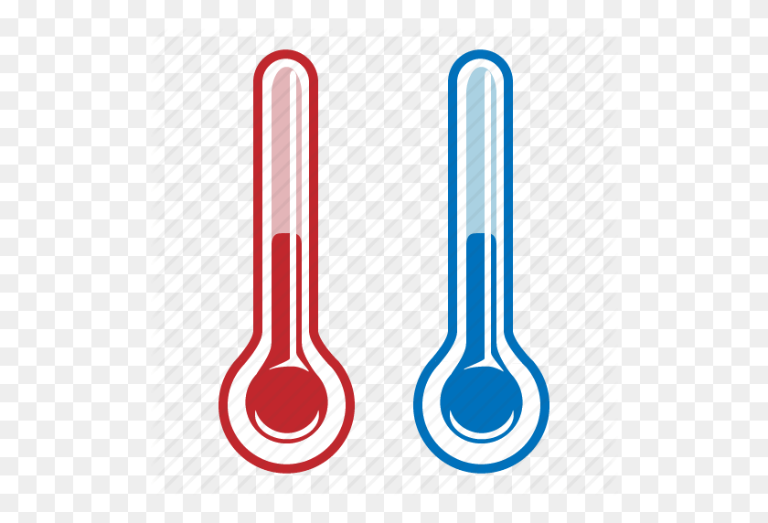 512x512 Png Горячие И Холодные Горячие И Холодные Изображения - Термометр Png
