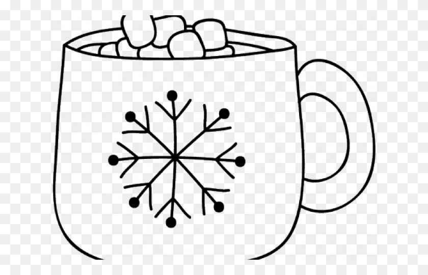 640x480 Hot Chocolate Clipart Steam - Chocolate Clipart Black And White