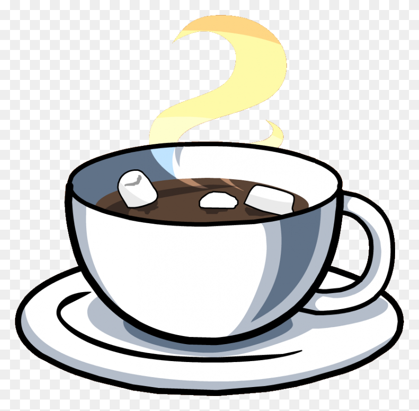 824x807 Hot Chocolate Clipart Warm Water - Cup Of Water Clipart