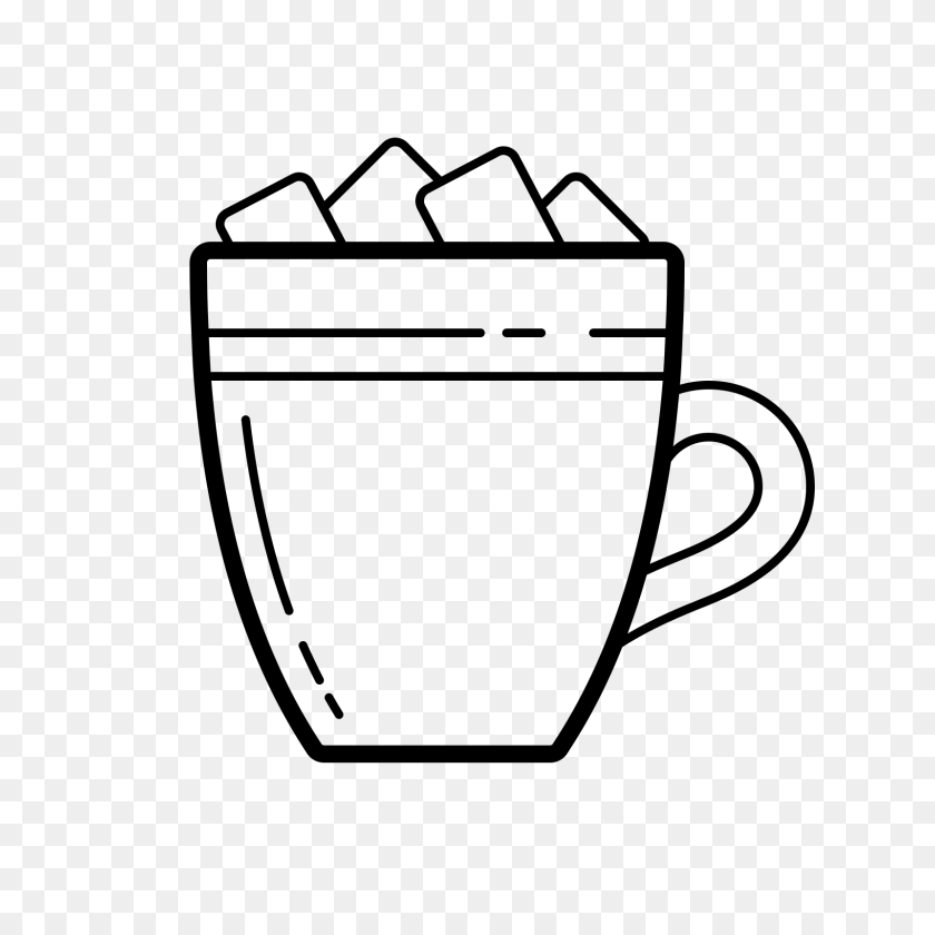 1600x1600 Hot Chocolate With Marshmallows Icon - Hot Chocolate PNG