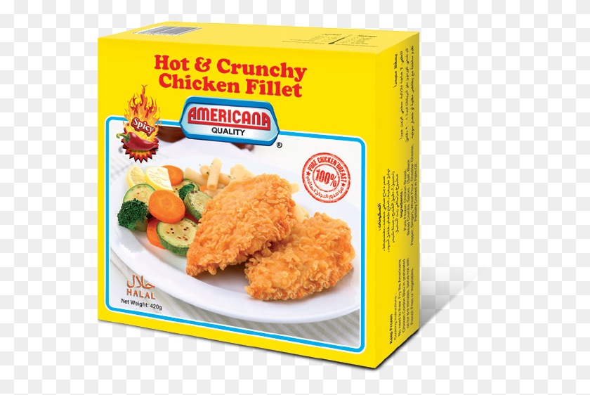 567x502 Hot Cruncy Chicken Fillet - Fried Chicken PNG