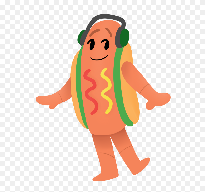 599x725 Hot Dog - Snapchat Hotdog PNG