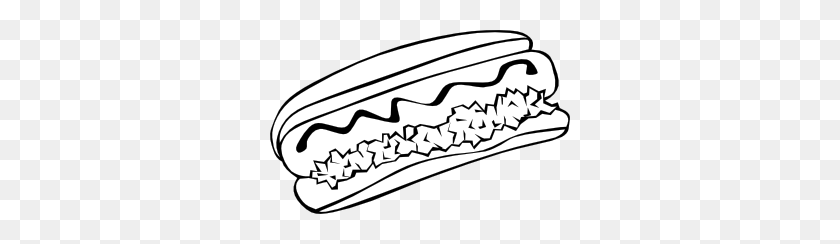 300x184 Hot Dog - Spaghetti Clip Art