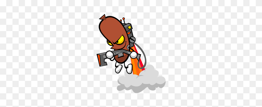 288x284 Hot Dog - Flamethrower Clipart