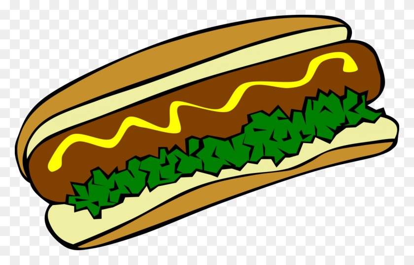 1219x750 Hot Dog Bun De Comida Rápida Chili Dog Hamburguesa - Hamburguesa Y Hot Dog Clipart