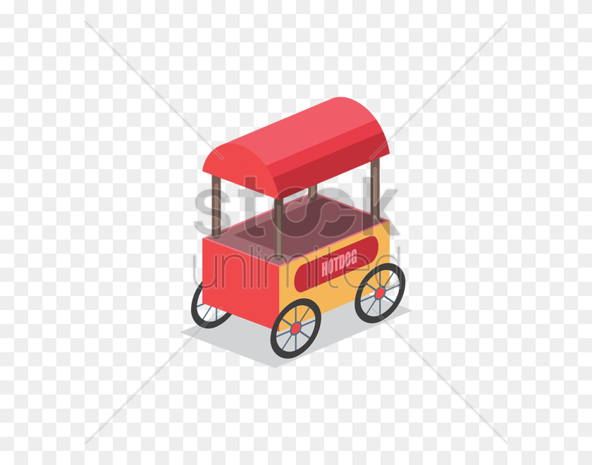 600x600 Hot Dog Carrito Imagen Vectorial - Hot Dog Stand Clipart