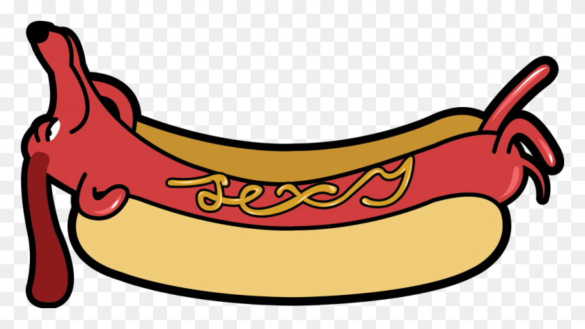 1024x543 Hot Dog Clip Art - Simple Dog Clipart