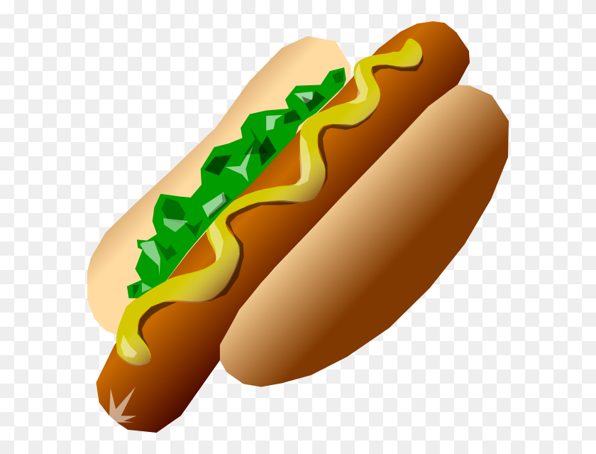 594x579 Hot Dog Clip Art - Mustard Clipart
