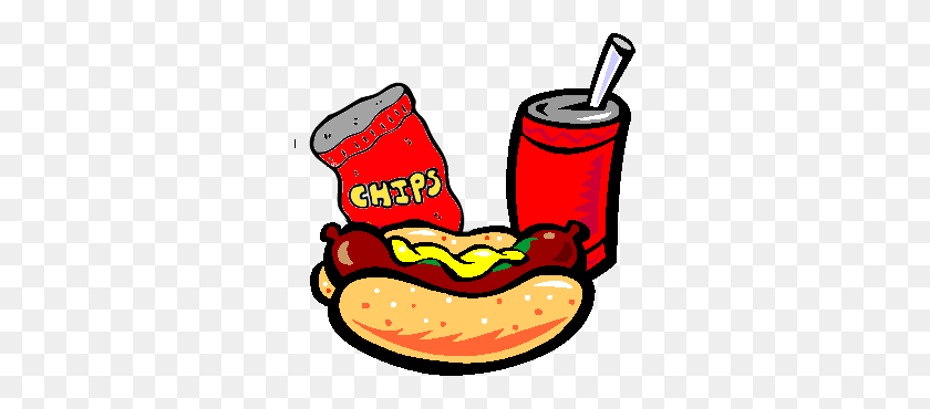 308x310 Hot Dog Clipart, Suggestions For Hot Dog Clipart, Download Hot Dog - Food Stand Clipart