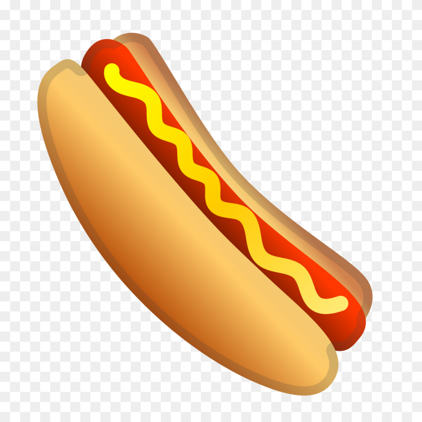 1024x1024 Hot Dog Icon Noto Emoji Food Drink Iconset Google - Food Emoji PNG