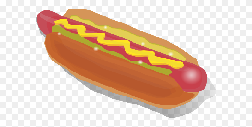 600x364 Hot Dog Sandwich Clipart - Hot Dog Clipart Png