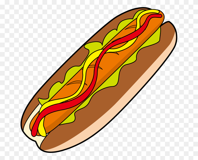 666x617 Imágenes Prediseñadas De Hot Dog Stand - Chili Dog Clipart
