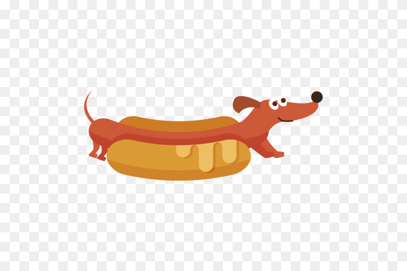 500x500 Hot Dog Weiner Clip Art - Hotdogs Clipart