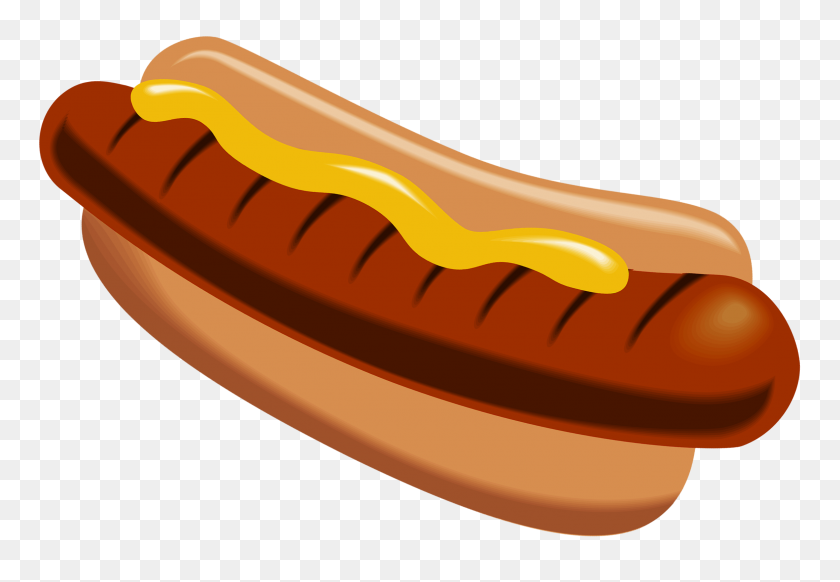 2320x1554 Hot Dog With Mustard Png Clipart - Mustard Clipart