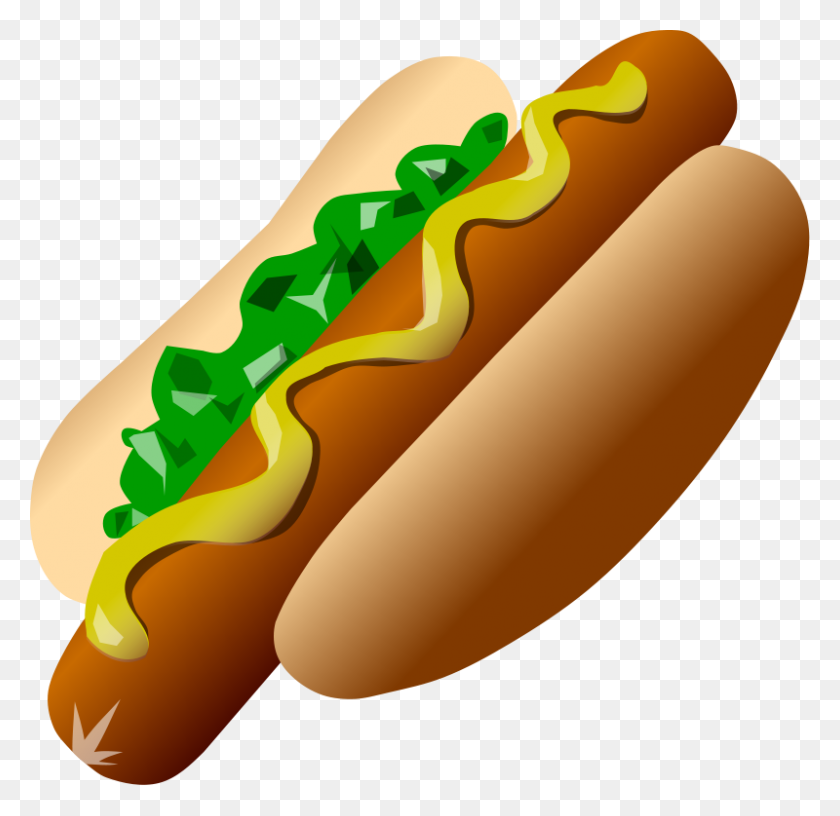 800x776 Hot Dogs Clip Art Clipart Collection - Hamburger And Fries Clipart