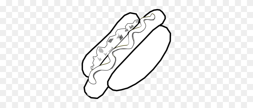 297x300 Hot Dogs Clipart Black And White - Free Dog Clipart Black And White
