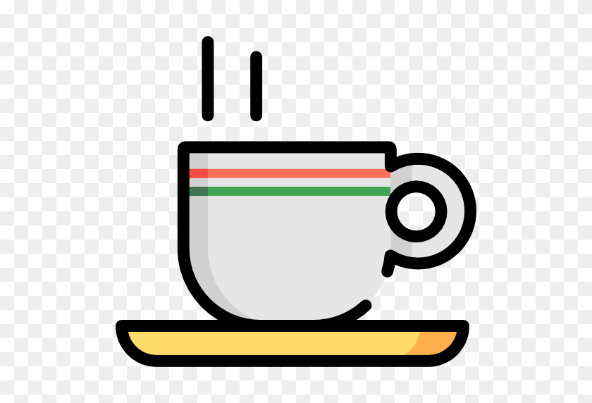 512x512 Hot Drink, Tea Cup, Food And Restaurant, Coffee, Tea, Food, Mug Icon - Hot Tea Clipart