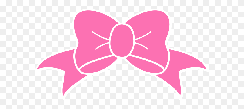 600x315 Hot Pink Bow Clip Art - Pink Bow Clipart