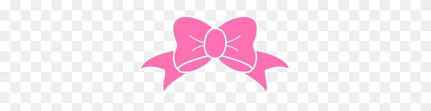 297x156 Hot Pink Bow Clip Art - Ribbon Clipart Free