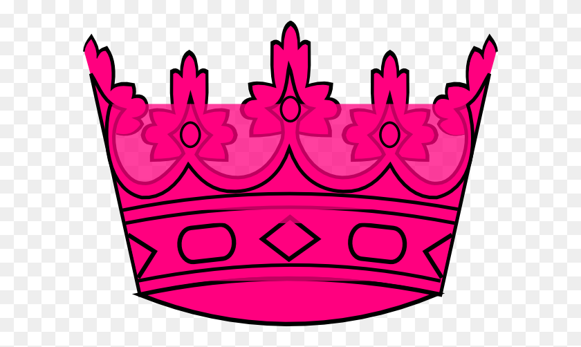 600x442 Hot Pink Crown Clip Art - Sleeping Beauty Clipart