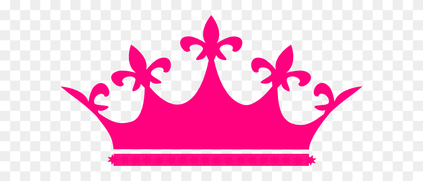 600x299 Hot Pink Crown Clip Art - Hot Girl Clipart