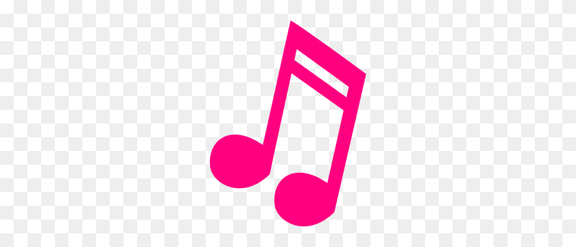 228x300 Ярко-Розовый Музыкальная Нота Картинки - Музыкальный Клипарт Прозрачный