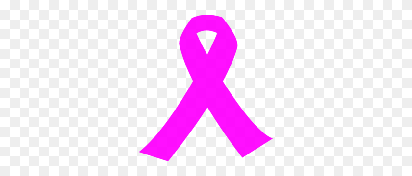 273x300 Hot Pink Ribbon Clip Art - Pink Breast Cancer Ribbon Clip Art