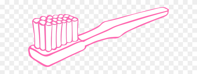 600x256 Hot Pink Toothbrush Clip Art - Clipart Toothbrush