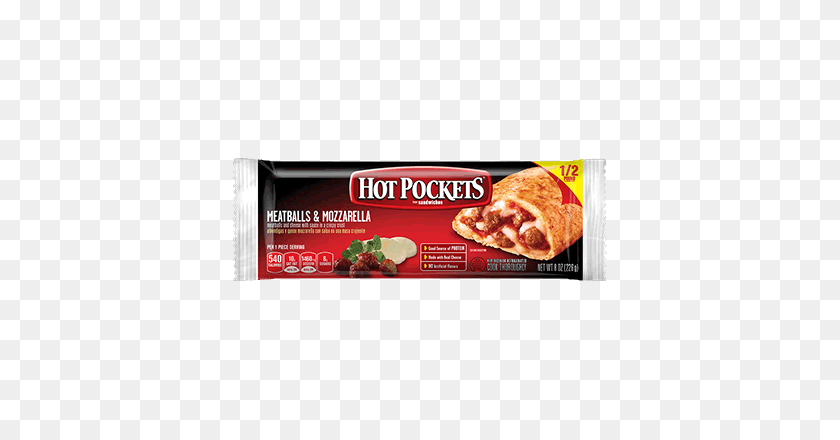 380x380 Hot Pockets Meatballs And Mozzarella X Ounces Hot Pockets - Meatball PNG