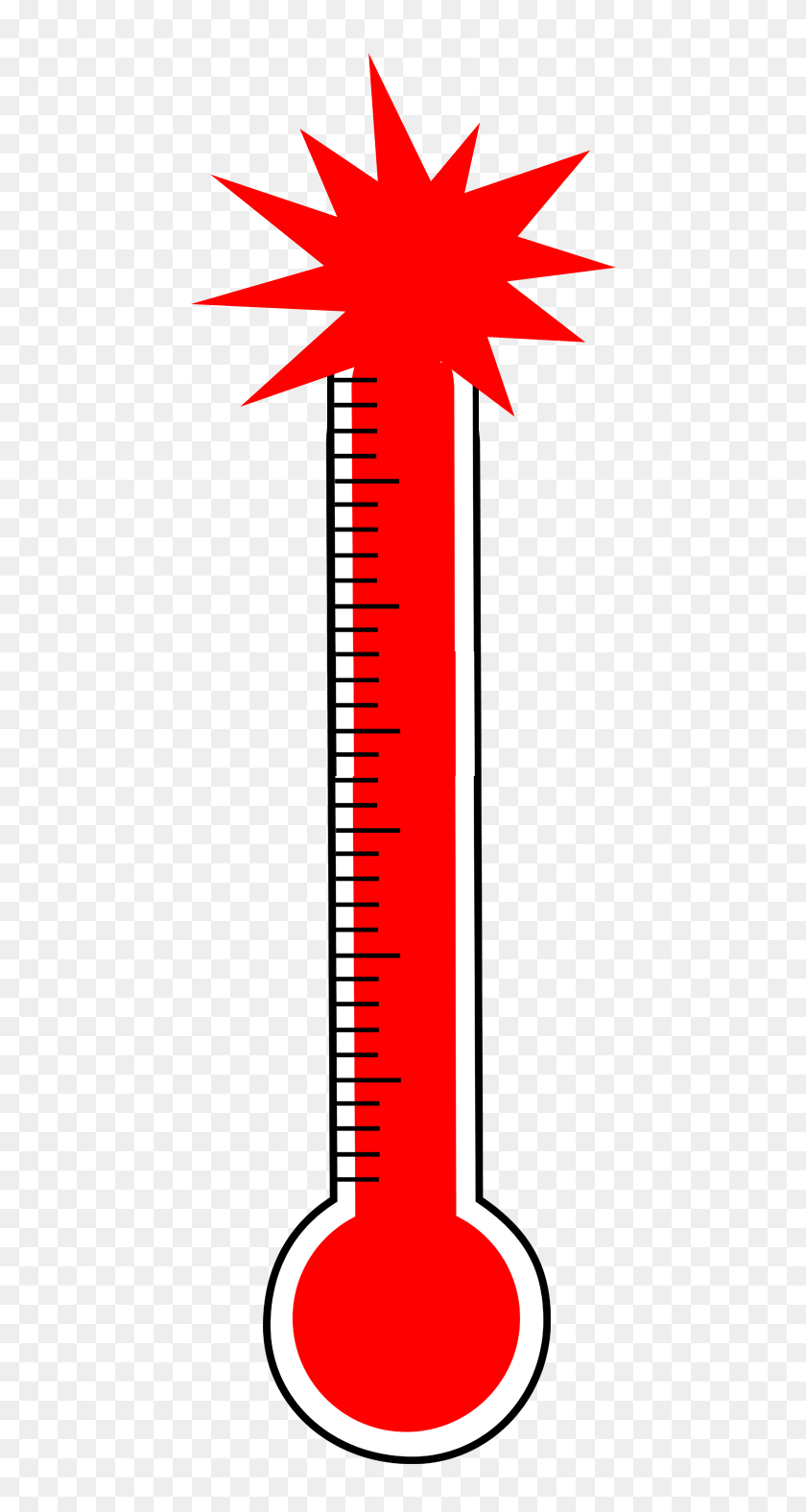 484x1516 Hot Thermometer Clipart - Thermometer Clipart PNG