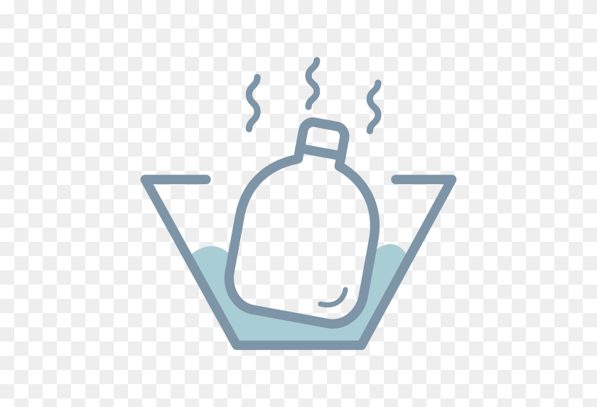 512x512 Hot Water Bag Hot Water Aging, Hot Water, Spa Treatment Icon - Aging Clipart
