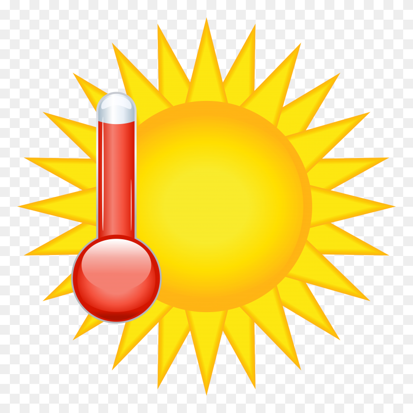 8000x8000 Hot Weather Icon Png Clip Art - Quality Clipart