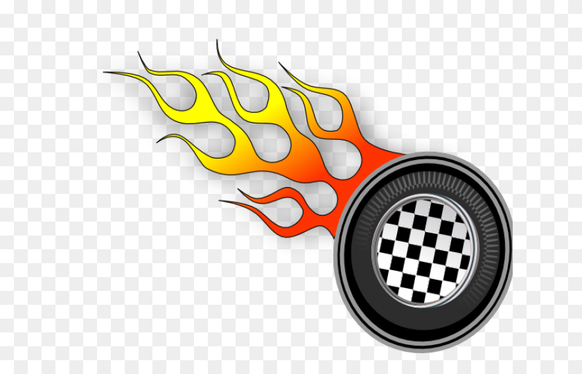 640x480 Hot Wheels Clipart Tyre - Hot Wheels Logo PNG