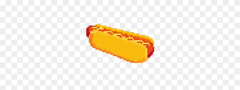 256x256 Hotdog Comida Food Pixel - Twinkie Clipart