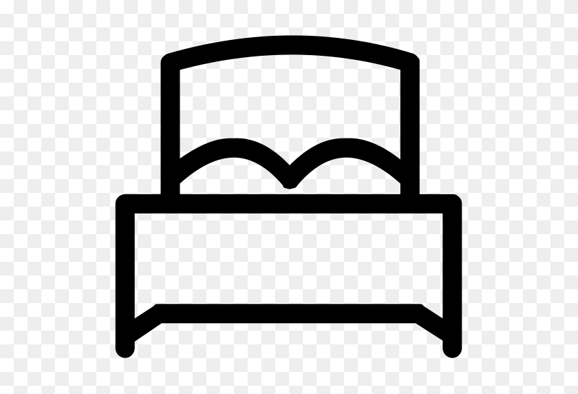 512x512 Hotel Bed Icon With Png And Vector Format For Free Unlimited - Hotel Clipart Black And White