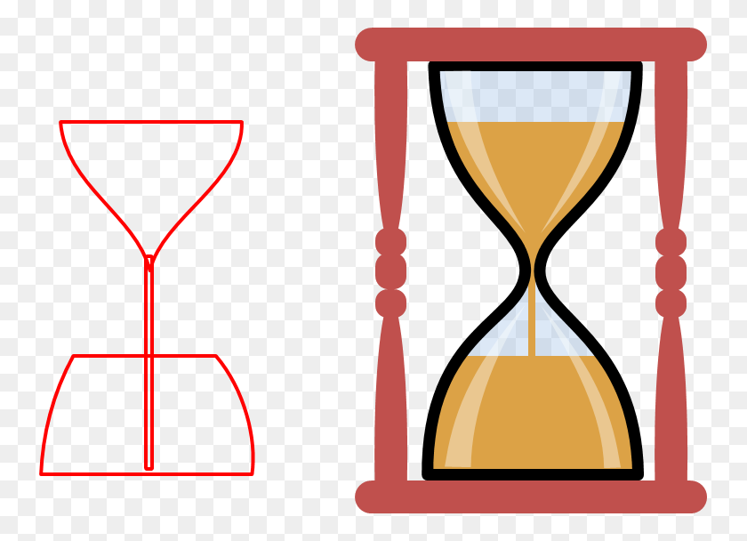 753x548 Hourglass Clipart Sand Timer - Hourglass PNG