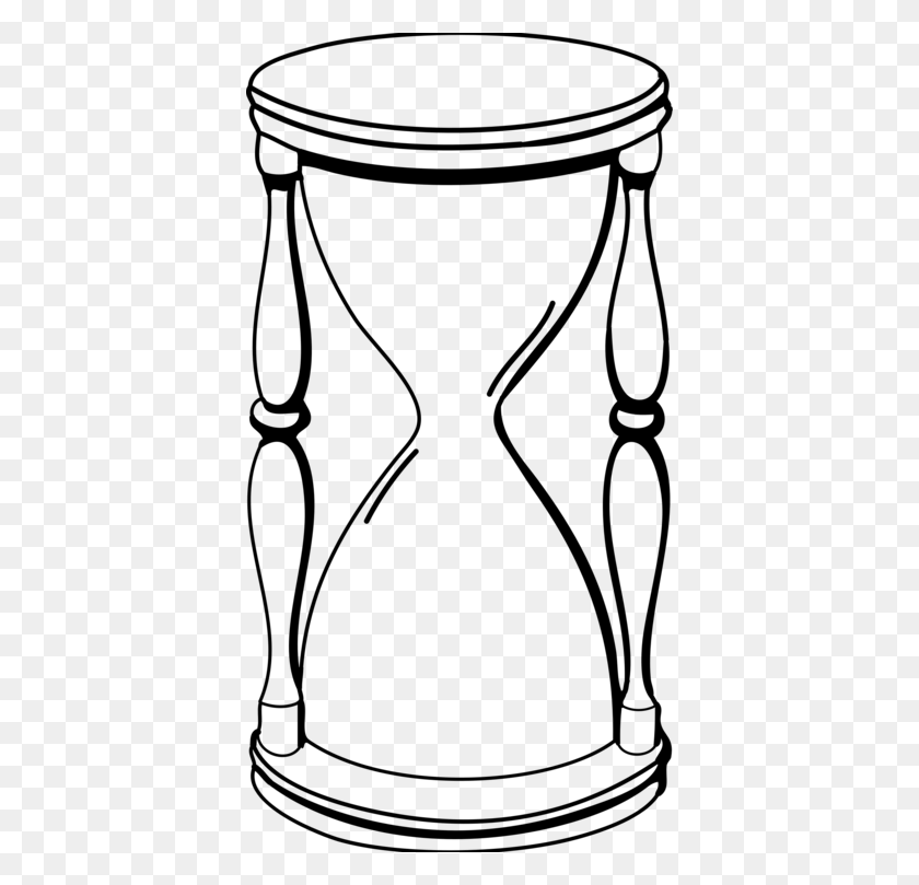 390x749 Hourglass Figure Sands Of Time Computer Icons - Time Clipart Black And White