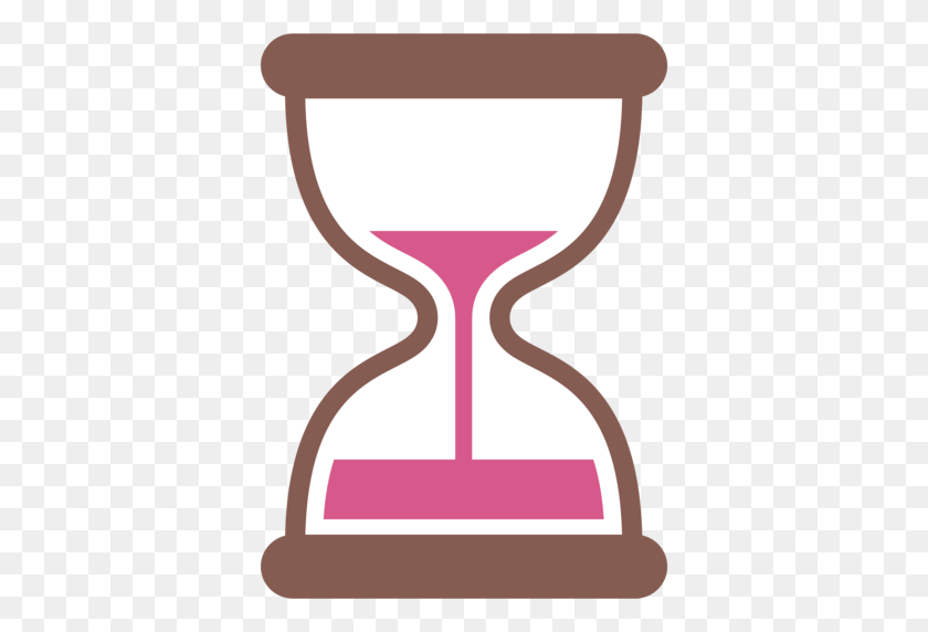 512x512 Hourglass Not Done Emoji - Sand Timer Clipart