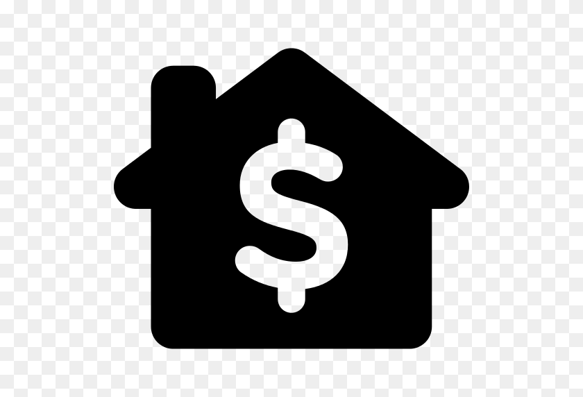 512x512 Дом И Знак Доллара В Значок Весы Png - Знак Доллара В Png