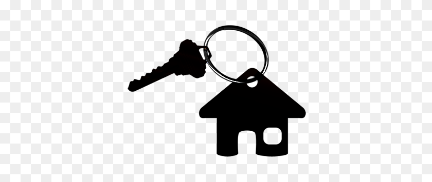 373x295 House And Key Clip Art Silhouette Clip Art, Key - Key Clipart Black And White