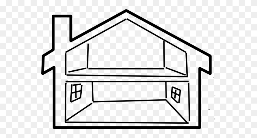 570x393 House Black And White House Clipart Black And White - House Clipart