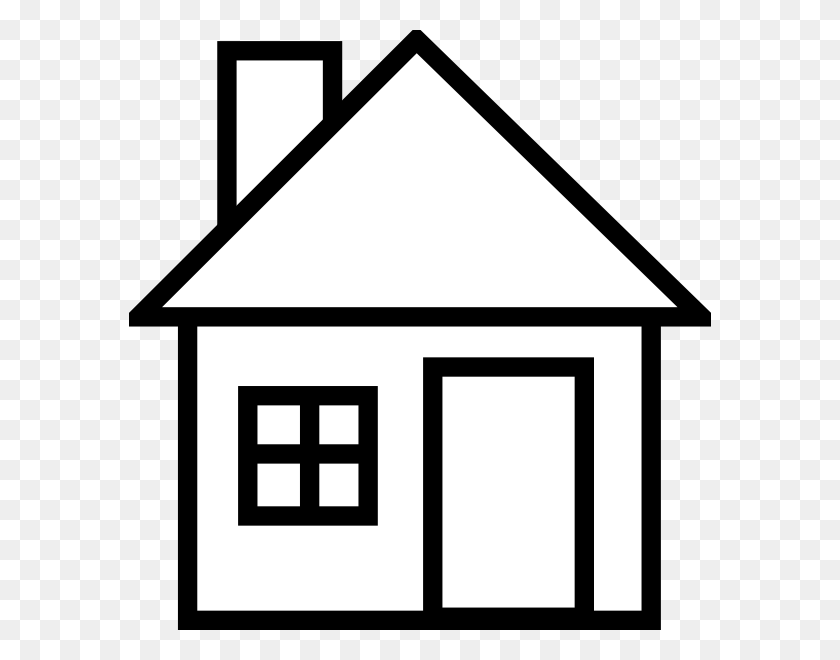582x600 House Black And White School House Clip Art Black And White Free - House On Fire Clipart