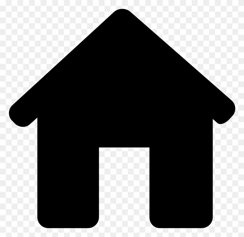 981x950 House Black Silhouette Without Door Png Icon Free Download - House Silhouette PNG