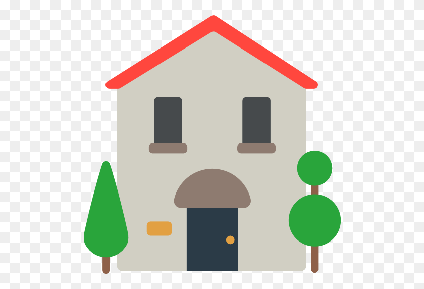 512x512 House Building Emoji For Facebook, Email Sms Id - House Emoji PNG