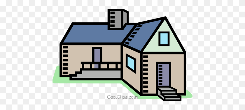 480x319 Casa, Edificio Royalty Free Vector Clipart Illustration - Building A House Clipart