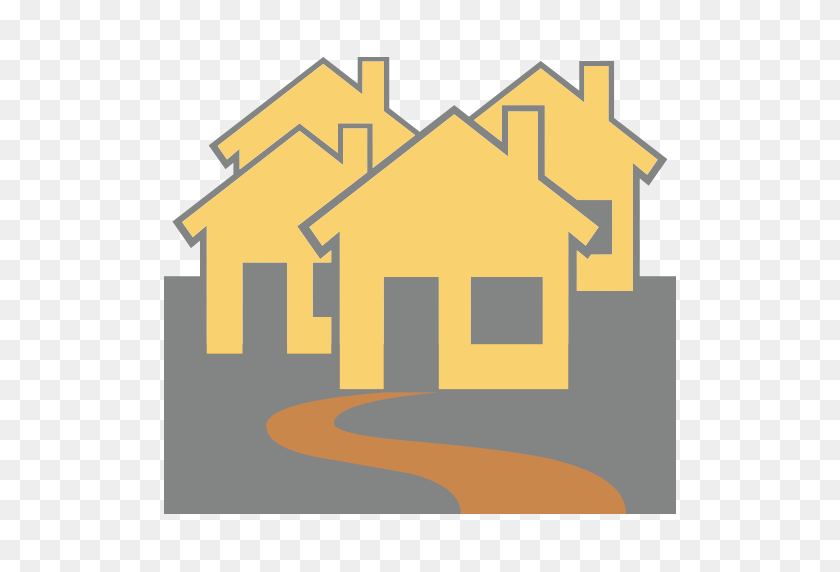 512x512 House Buildings Emoji For Facebook, Email Sms Id - House Emoji PNG
