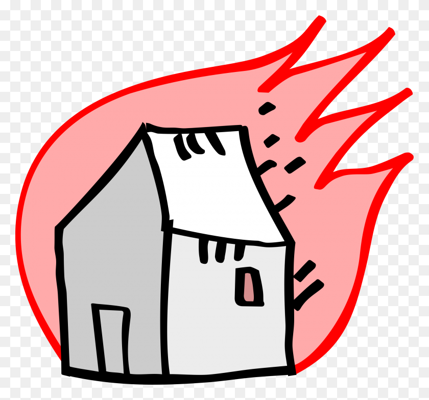 2400x2230 House Burning Down Clipart Collection - Down Clipart