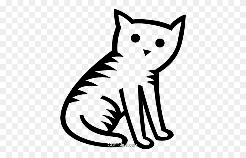 428x480 Домашняя Кошка Роялти Бесплатно Векторные Иллюстрации - Cool Cat Clipart